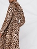 leopard-print trench coat