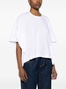 draped cotton T-shirt