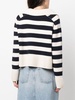 Franklin striped spread-collar jumper