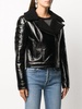 shearling-trimmed moto jacket