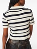 striped knitted polo shirt