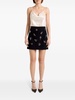 Heatset crystal-embellished skirt 