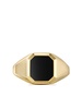 18kt yellow gold Streamline® onyx signet ring