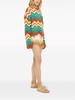 Kaleidoscopic chevron knit jumper