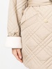 double-breasted quilted coat 