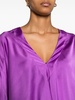 V-neck satin-finish blouse 