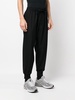 drawstring tapered track pants