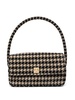 Nico houndstooth logo-clasp shoulder bag