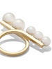 18kt yellow gold Collection Line Balance loop pearl ring