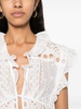 broderie-anglaise cropped blouse