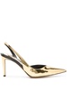 105mm metallic panelled pumps