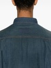 pleat-detailing denim jacket