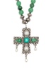 multi-stone cross pendant necklace