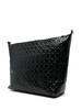 Moonogram-embossed leather cross body bag 