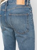 straight-leg faded jeans