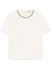 rhinestone-embellished cotton T-shirt