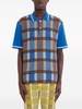 checked cotton polo shirt