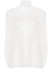 open-knit high-neck top