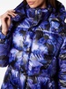 floral-print feather-down jacket