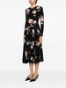 floral-print midi dress