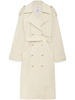 Layton button-detail oversize trench