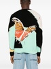 Butterfly intarsia-knit jumper