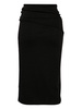 Orbit ribbed midi skirt