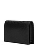 Black Wallet With Laminated Leather In Grained Leather Man