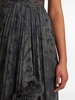 ruched-detail printed silk dress