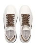 Mirror Snake-plaque leather sneakers