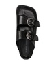 logo-debossed buckle-strap leather sandals