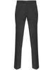 slim-cut virgin wool trousers