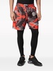 abstract-print layered track pants