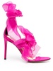 Jacqueline organza leather sandals