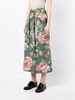 belted floral skirt