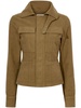 brushed cotton military jacket