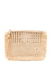 Raphia clutch bag