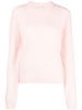 crew-neck mohair-blend jumper