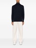 long-sleeve fine-knit wool jumper