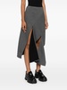 scuba-jersey midi skirt