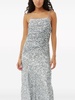 Ganni 3D Sequins Long Slip Dress