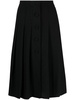 Galloway pleated midi skirt 