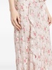 floral-print draped maxi skirt