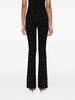 rhinestone-embellished flared trousers