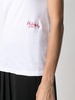 logo-embroidered tank top