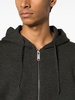 zip-up technical-jersey hoodie