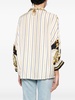 Sea Charm chain-print silk shirt