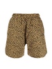 leopard-print swim shorts