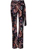 paisley-print flared trousers