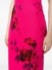 floral-print faille pencil skirt